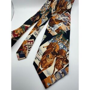 Beans McGee Mens Hunting Fishing Outdoor Adventure Novelty Tie 100% Cotton